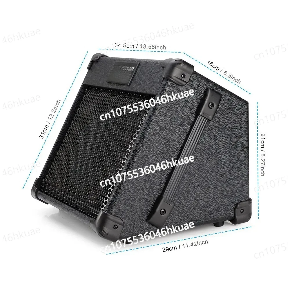 Portable Electric Original Sound Guitar Amplifier, Live Recording Function Speaker with Reverb Sound Card