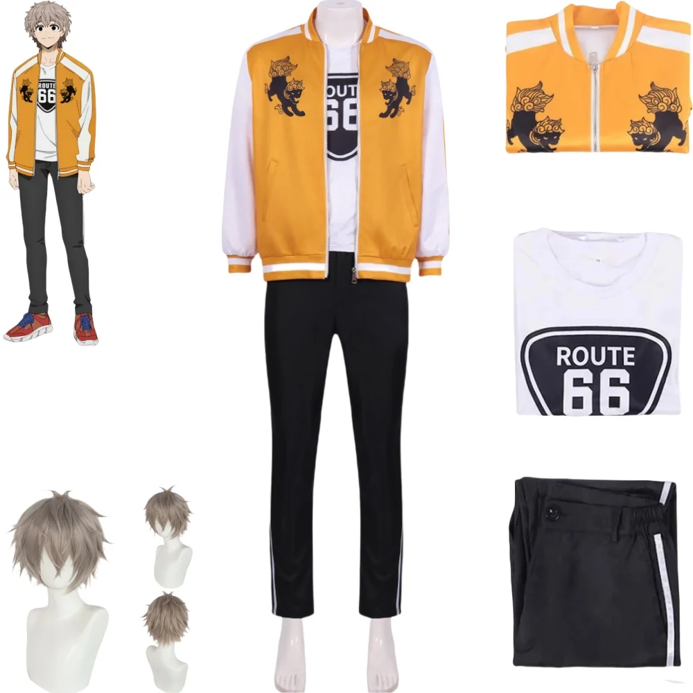 Jo Togame Cosplay Costumes Wind Breaker Anime Orange Embreidery Printing Jacket Christmas Day Celebration