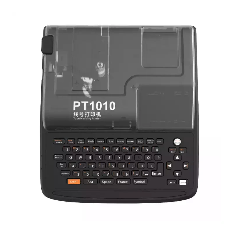 

PT1010 Thermal Transfer Cable Label Printer Replacement Max Tube Marking Heat Shrink Electronic Machinery Label Printer PLC Core
