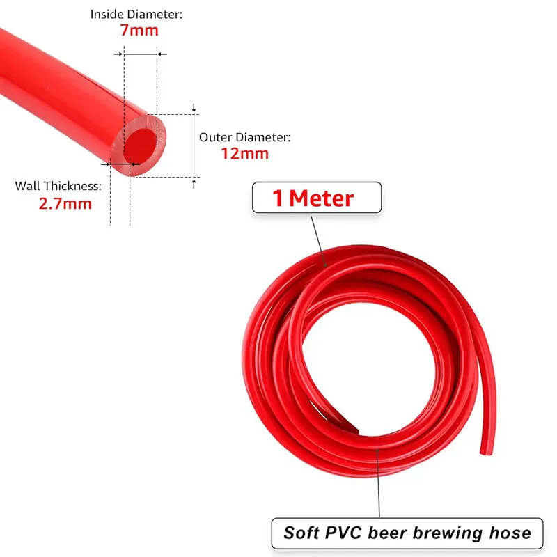 Mini regulator Co2 z wężem gazowanym z blokadą kulową, ładowarka Homebrew Co2 2 w 1 (0-60 psi), regulatory ciśnienia piwa i woda gazowana DIY — zdjęcie 5