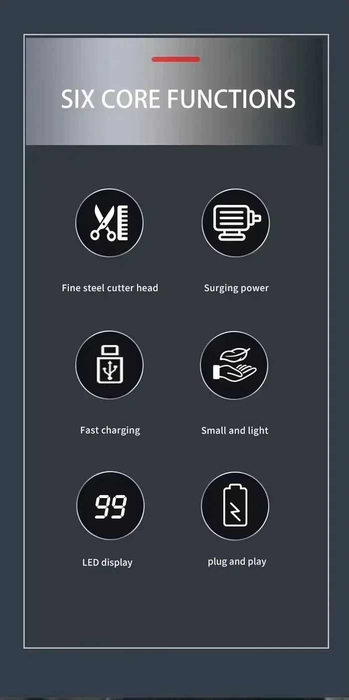 Haarschneidemaschine Kemei KM-2628 KM-678 KM-2024 Professioneller elektrischer Bartschneider Wiederaufladbarer Herrenrasierer Haarschneider Kit Herren – Detail 10