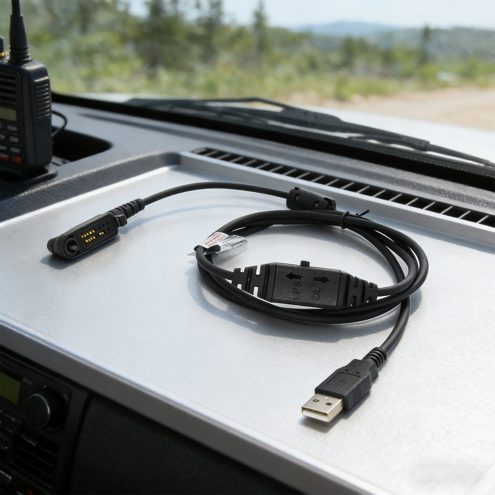 USB Program Cord Replacement Direct PC Connection PC45 Programming Cable Plug-and-Play for Hytera PD600 PD680 PD606 PD660 Radio