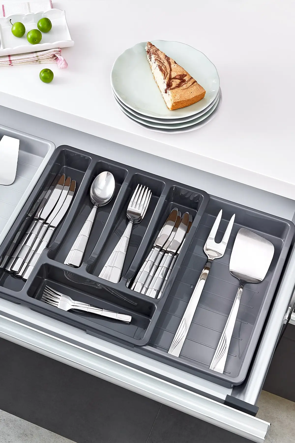 Extending Practical Drawer Spoon Kitchen Drawer Organizer Tray Spoon Fork Separation Finishing Storage Box Kitchen Storage