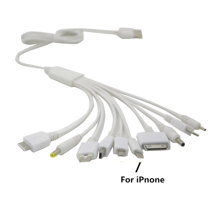 New New 10in 1 USB Multi-Function USB Charger Cable Adapter for Cell Phone 6/7