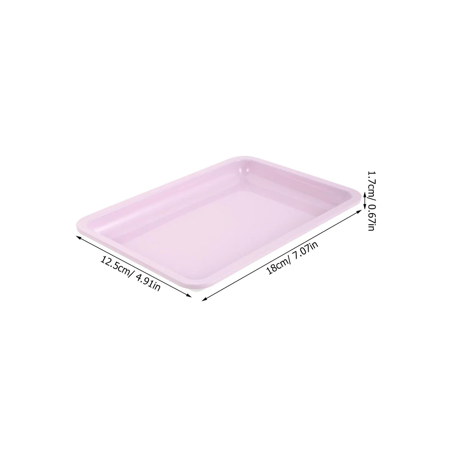 4Pcs Space Saving Stainless Steel Nail Tray Set Professional Manicure Tools Organizer for Salon Home Desktop Jewelry Art