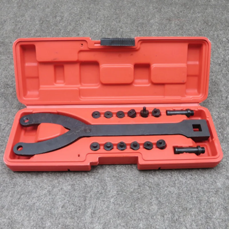 

1/2 Inch 15Pc Adjustable Variable Pin Spanner Wrench Automobile Tool Universal Camshaft Pulley Puller Remover Kit