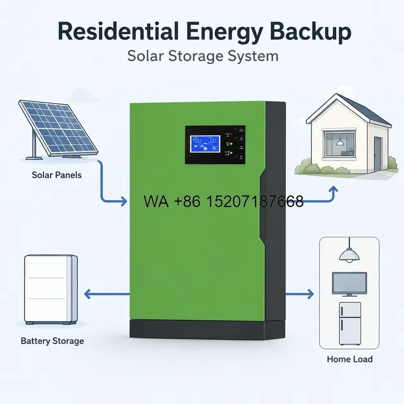 Wmwmnu 3.5kW MPPT Hybrid Solar Inverter RS232 Communication Pure Sine Wave for Residential Solar Power Supply Backup System
