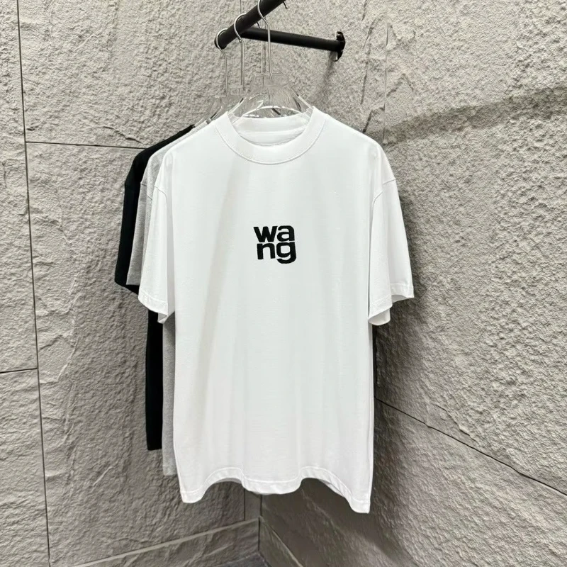

2025 New Summer Luxury Crew Neck T-Shirt Men Women Couple Casual Loose Short Sleeve Cotton Streetwear Printed Graphic Versatile