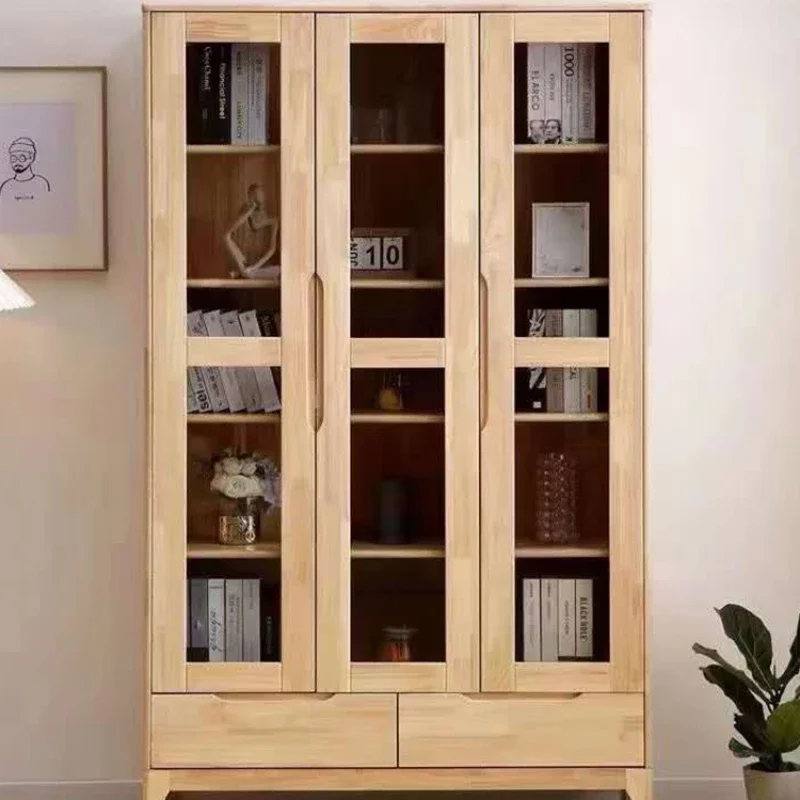 

Display Glass Book Filing Shelf Bedroom Pantry Drawer Book Shelf Wood Children Side Libreria Estanteria Home Furniture HD50BC