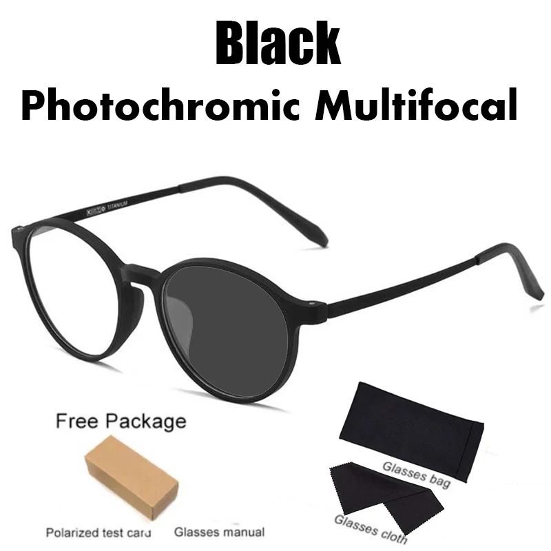 Übergangs-Photochrome multifokale TR90-Lesebrille mit rundem Rahmen, progressive Anti-Blau-Schutzbrille für Damen, ultraleichte Brille – Detail 14