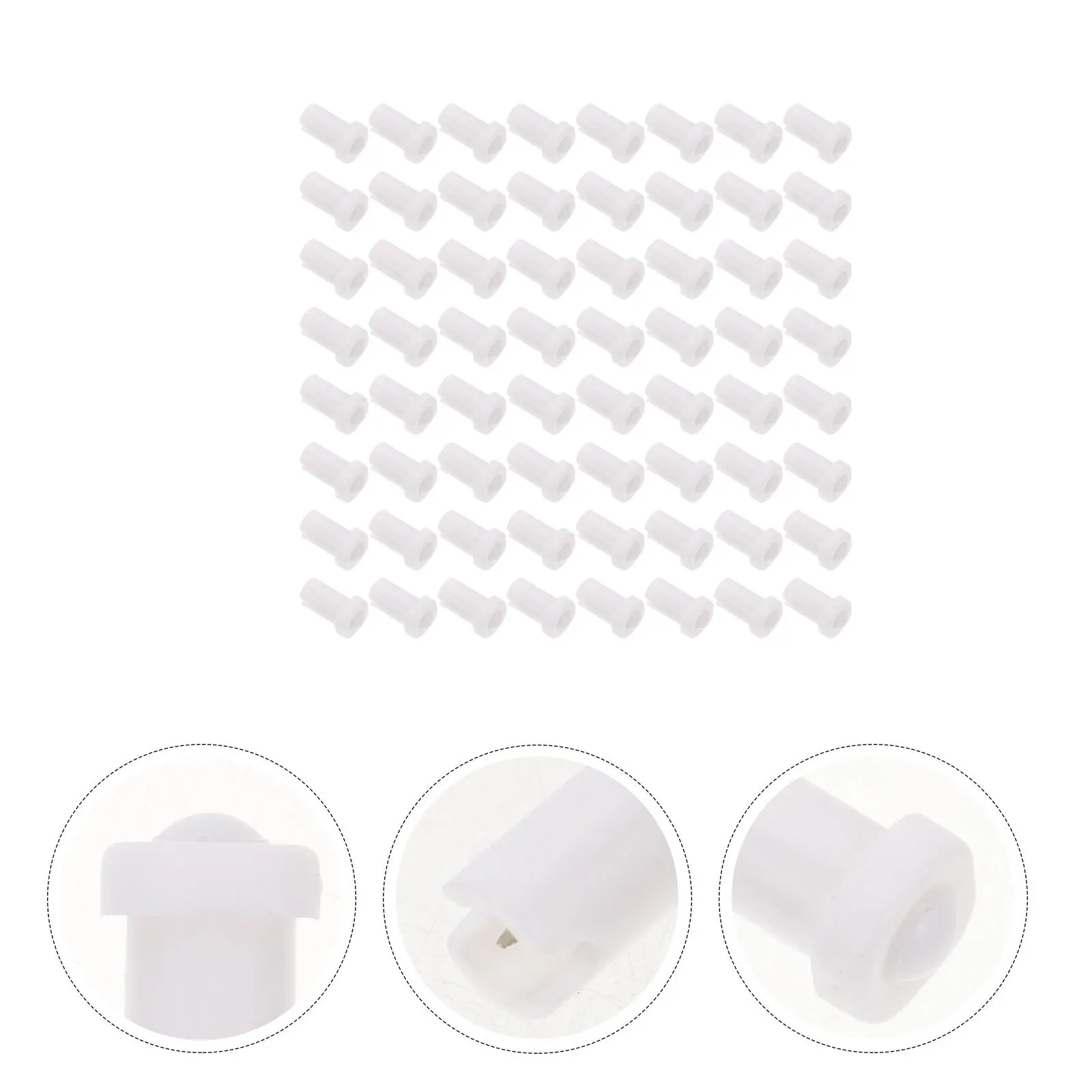 100 Stuks Wimper Lijm Fles Naald Vervanging Nozzle Pin Anti Verstopping Lash Extension Levert Fles Onderdelen Lijm Vervanging Hoofd