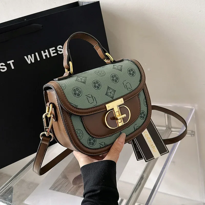 

2025 Stylish Small Square Bag | Trendy Embossed Design | Adjustable Shoulder/Crossbody Strap | Versatile Chic for Daily Commute