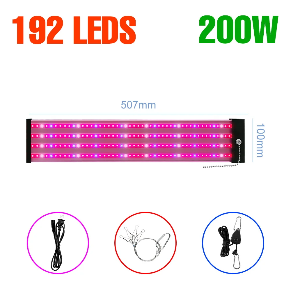 300W Led Plant Groenteteelt Full Spectrum Quantum Board Indoor Bloemzaad Hydroponische Kas Groenteteelt Groeilamp