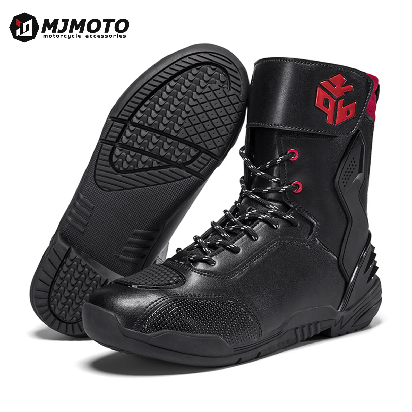 

Men Motocross Boots Anti-Slip Microfiber TPU Protective Enduro Off-Road Riding Shoes for Adventure Cross-Country Motorcycle Gear