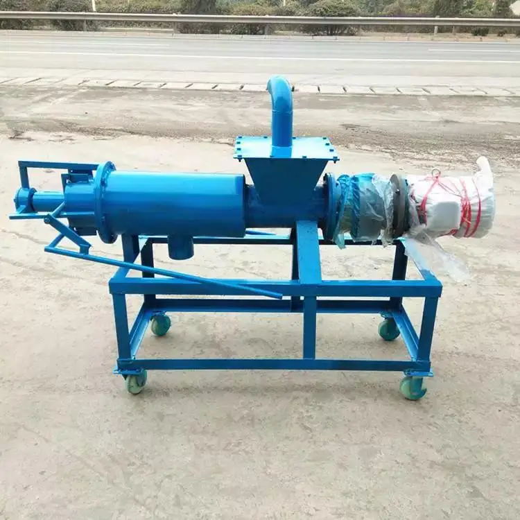 Extrusion Animal Chicken Manure Cow Dung Squeeze Manure Dryer Dewatering Machine