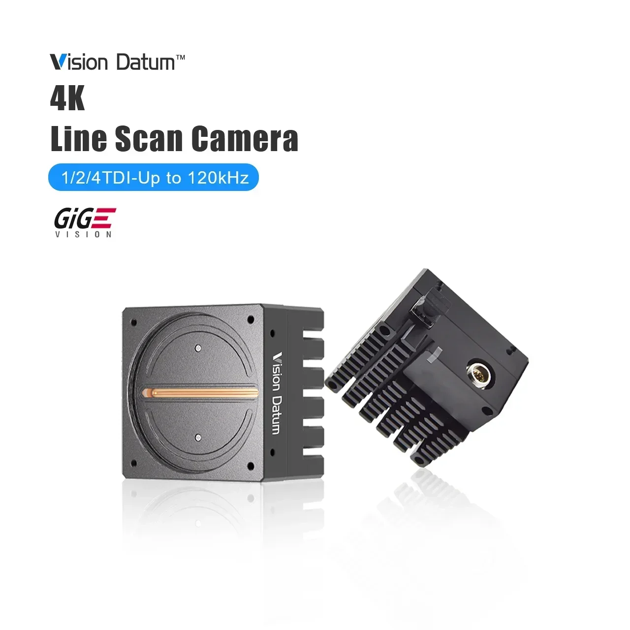 4K 8K 7μm 100kHz 2.5GigE 4 TDI Sequence Strobe Basler Alternative Line Scan Camera for Printing Quality Inspection