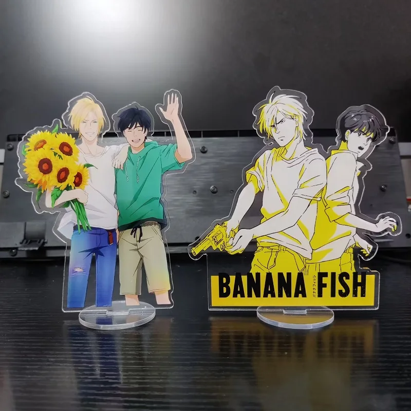 BANANA FISH Anime Figure Ash Lynx Cosplay Acrylic Stands Okumura Eiji Model Plate Desk Decor Prop Christmas Gift Fans Collection