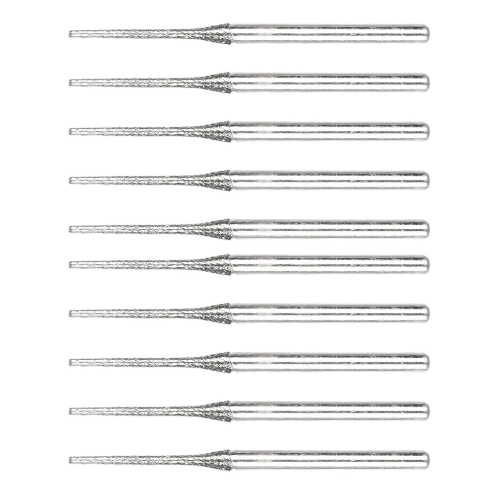 10PCS Diamond Drill Bits 0 8mm with 2 35mm Shank for Glass Jade Amber Stone Tiles Compatible with Rotary Tools