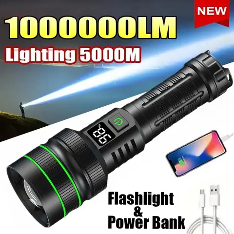 98 type rechargeable cree led flashlight 10W Bulb for Fulton Government & Military 3.6-4.5V, 3-D Cell Draco Products 6.5 inches Husky 600 Lumens Dual Power