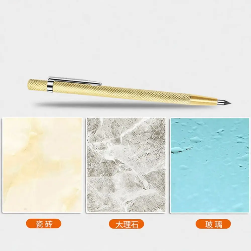 Metal Glass Scriber Tool Tungsten Carbide Tip Pen Engraving Marking Scribe Ceramic Tile Cutting Hand Tool Precision Gadget