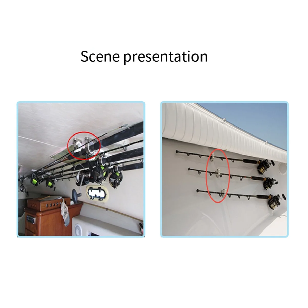 

N17R Вешалка для катушки удочки Настенный держатель удочки для надежного хранения и дисплея