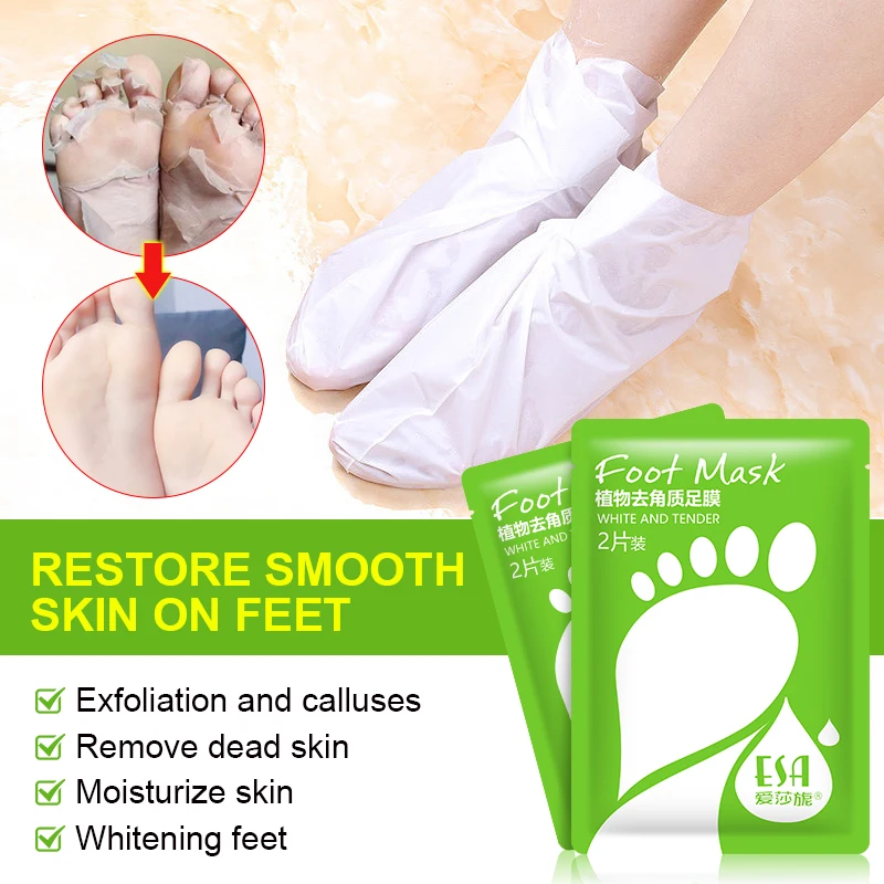 2Pcs=1Pair Foot Socks For Pedicure Socks Peeling For Foot Care Beauty Feet Mask For The Feet Peeling Exfoliating Skin Care H107