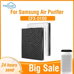 Filterhualv Hepa Filter Samsung CFX-D100D PM2.5 Activated Carbon Filter For Samsung CFX-D100D Filter