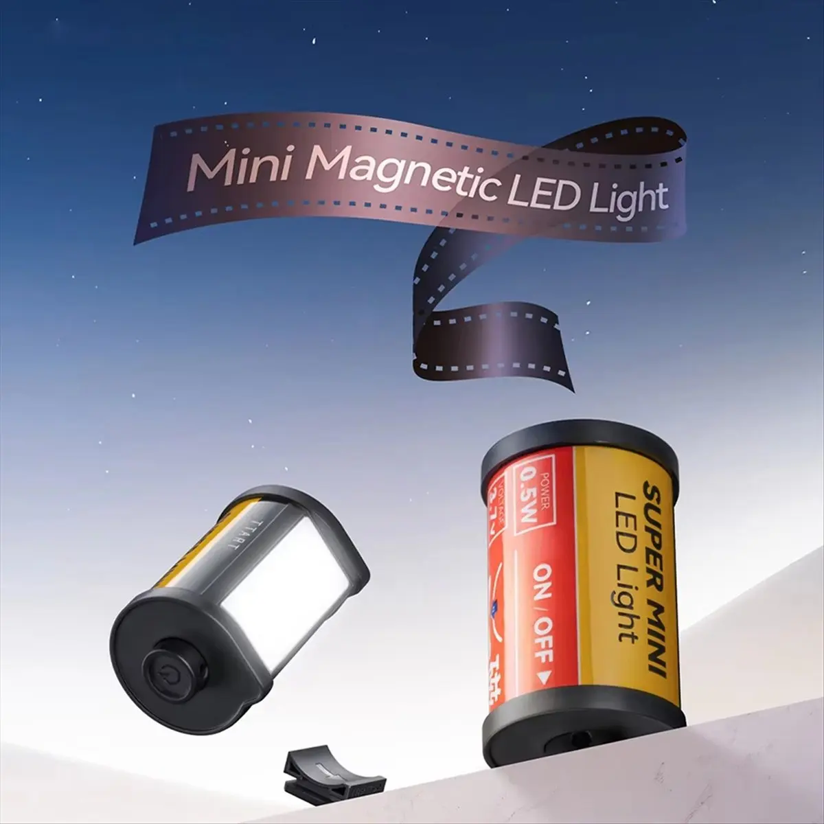Fill Light Video Light Magnetic Mount 3000/4500/6000K Retro Film Style Mini LED Light 250Lm 300mAh Cold Shoe