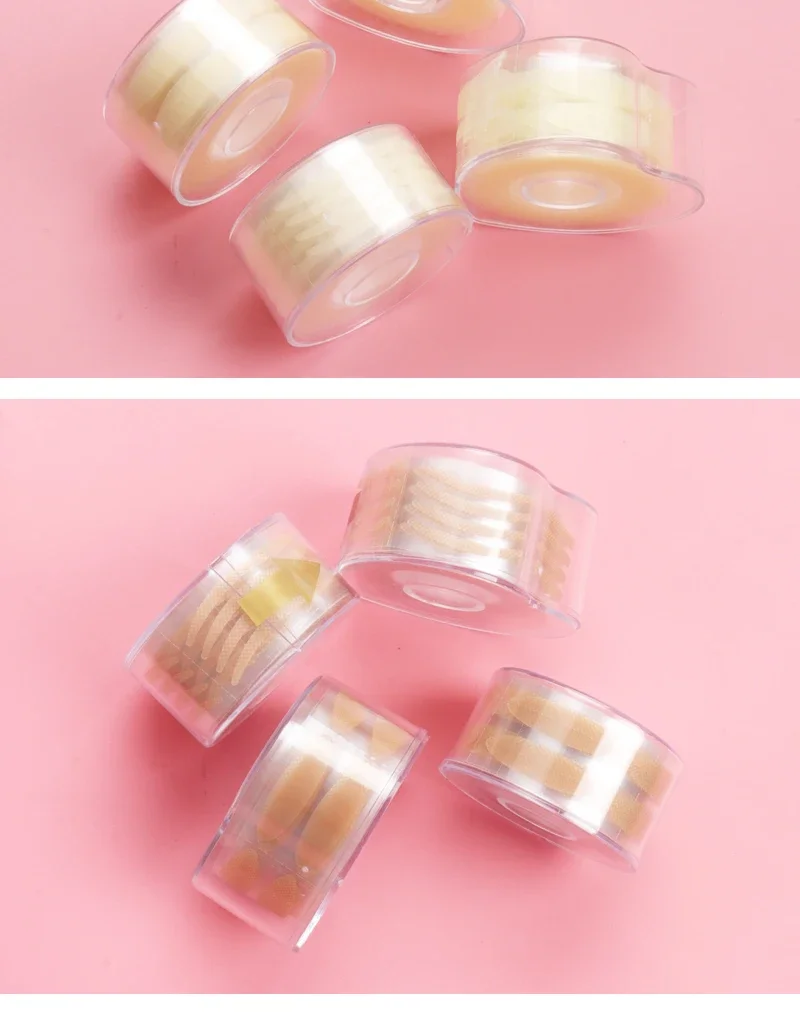 600 Stück doppelt gefaltete Augenlid-Klebeband-Aufkleber, unsichtbare Spitze, Wimpernverlängerung, selbstklebend, unter den Wimpern, Schatten-Patch, Schönheitswerkzeug – Detail 11