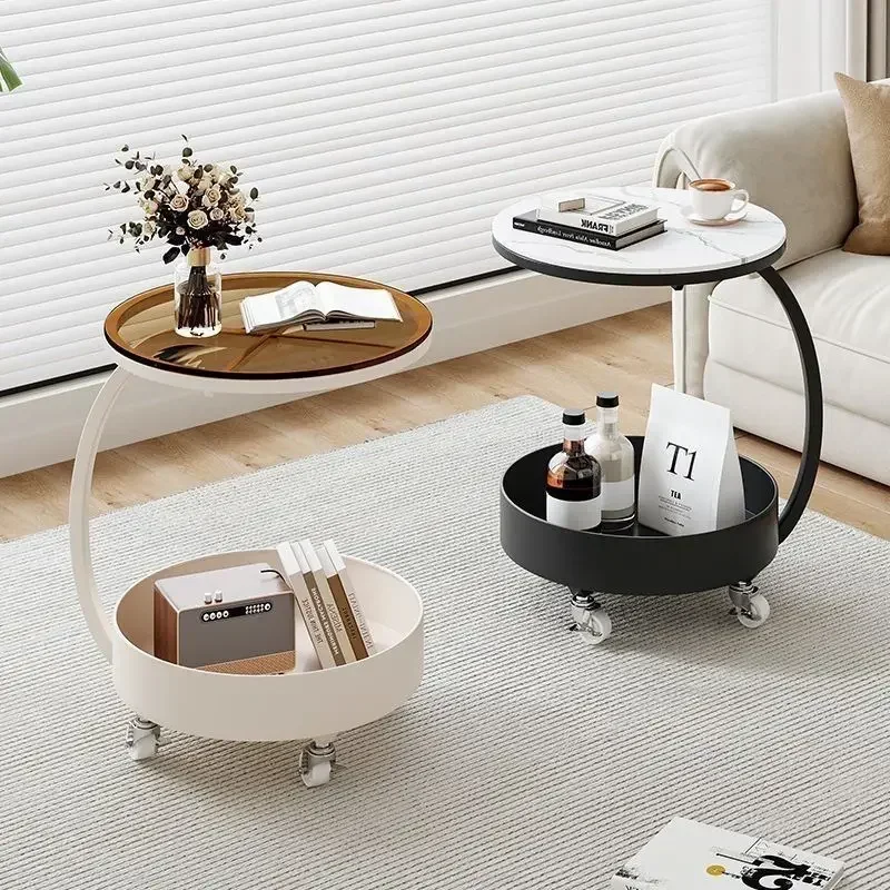 

Couch side few modern simple mobile corner few living room household small table trolley creative bedside rack