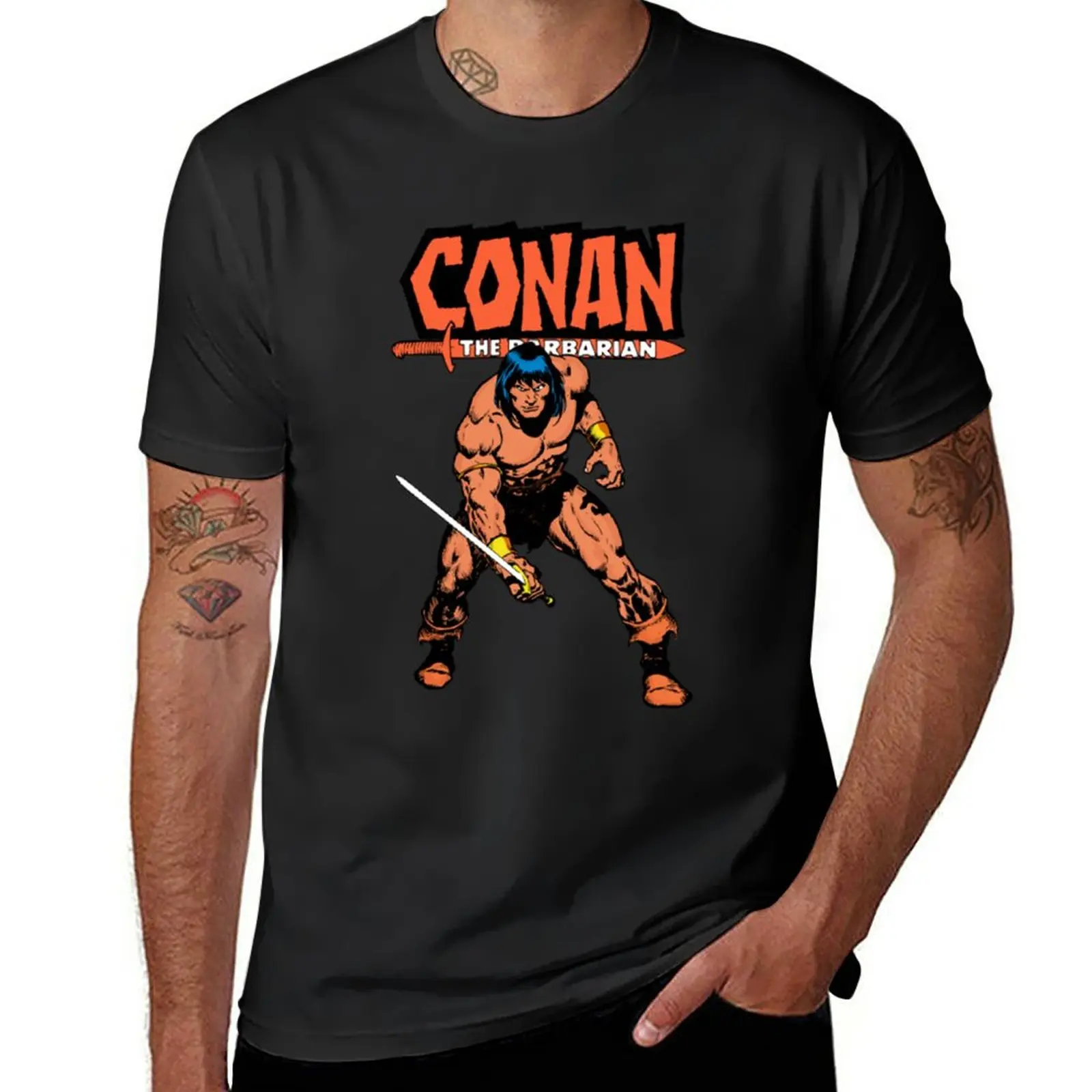 New Conan The barbarian T-Shirt boys t shirts black t shirt Aesthetic clothing mens graphic t-shirts funny
