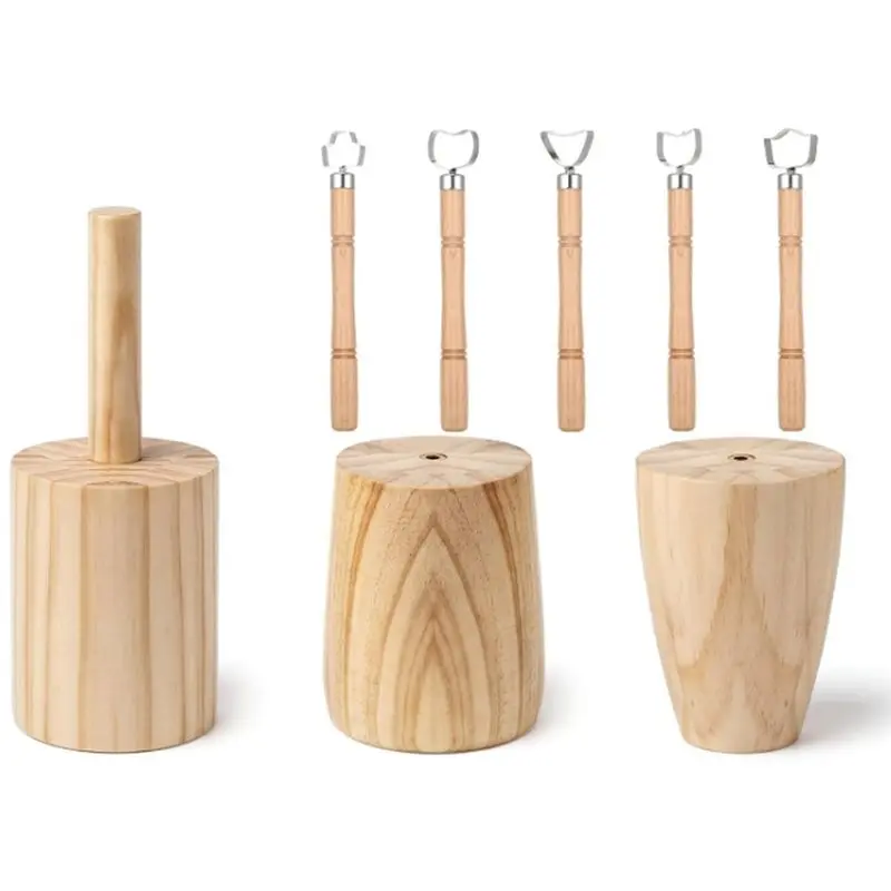 Ensemble d'outils pour l'argile AB41-1Set pour la production d'art et de sculptures en argile DIY, ensemble de 12+15+17 oz, outils pour la création d'art et de sculptures en argile DIY
