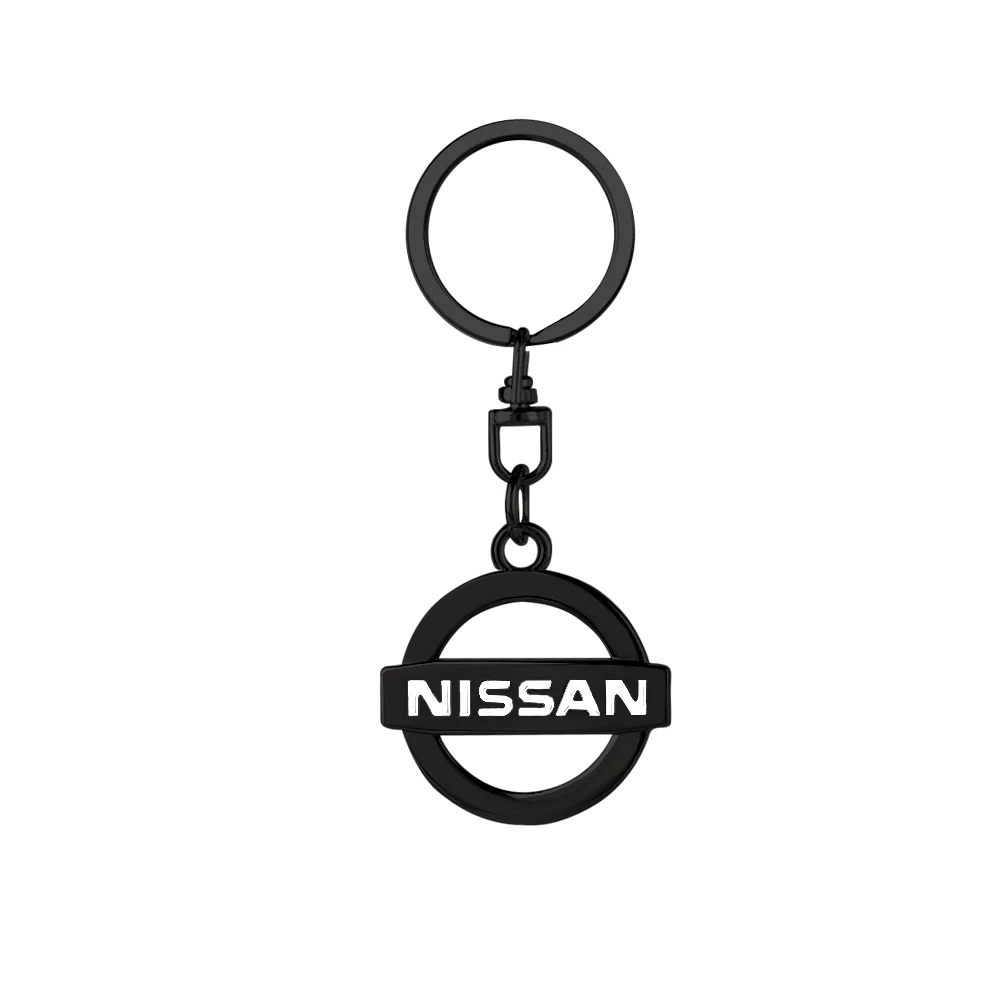 3D Metal Car Badge Keychain Pendant Key Rings Key Holder For Nissan Nismo Tiida Teana GTR 350Z 370Z 240SX Juke Note Versa Almera