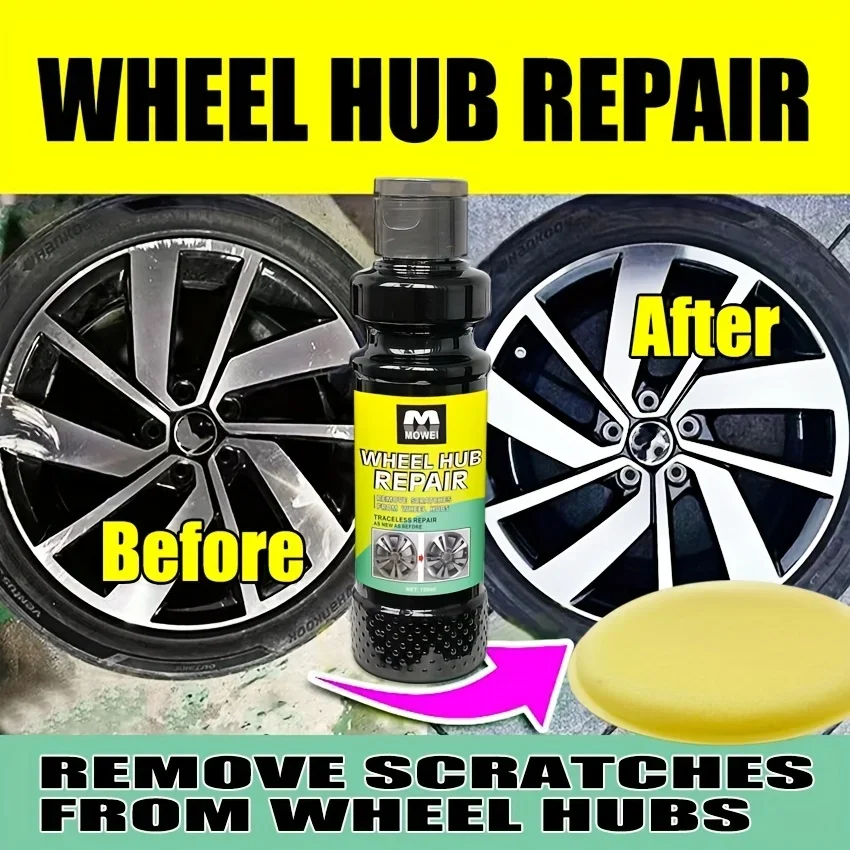 Wheel Revive Scratch Remover Alloy & Chrome Wheel Scratch Repair - Fast Removal for Car Rims, Easy DIY, Long-Lasting Protection