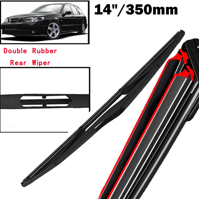 

Car Wiper 14" Rear Wiper Blade For SAAB 9-5 9.5 Estate 1999 - 2005 Windshield Windscreen Clean Tailgate Window Rain Brush