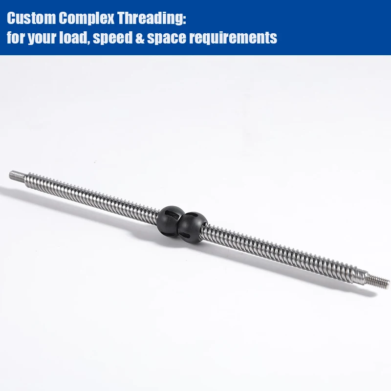 High Efficiency Trapezoidal Lead Screws Optimized for 3D Printers and Robotic Arms