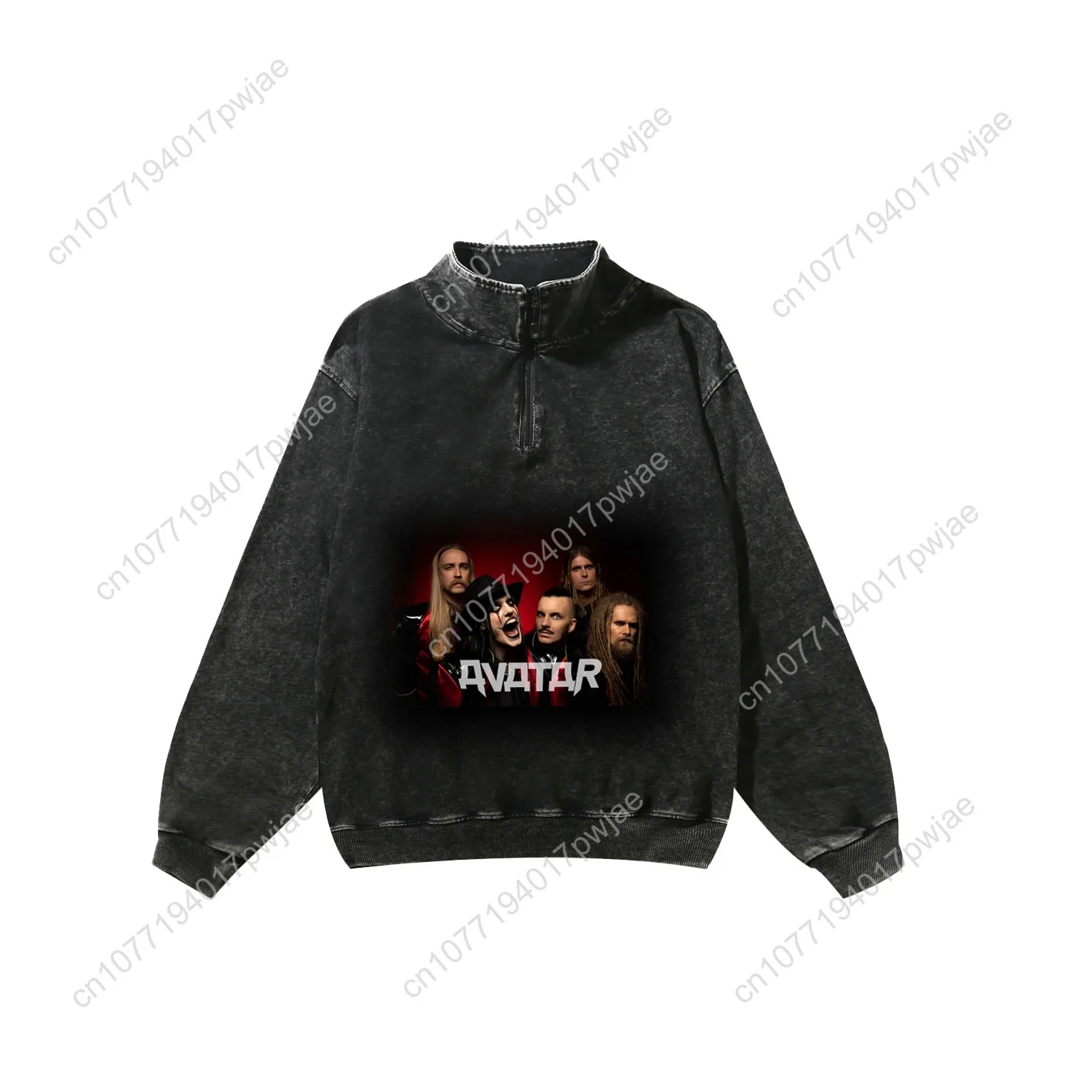 Avatar Rock Band Custom Retro Sweatshirt Mans Womans Half Zipper Vintage Sweat Shirt Photo Custom Made Tops