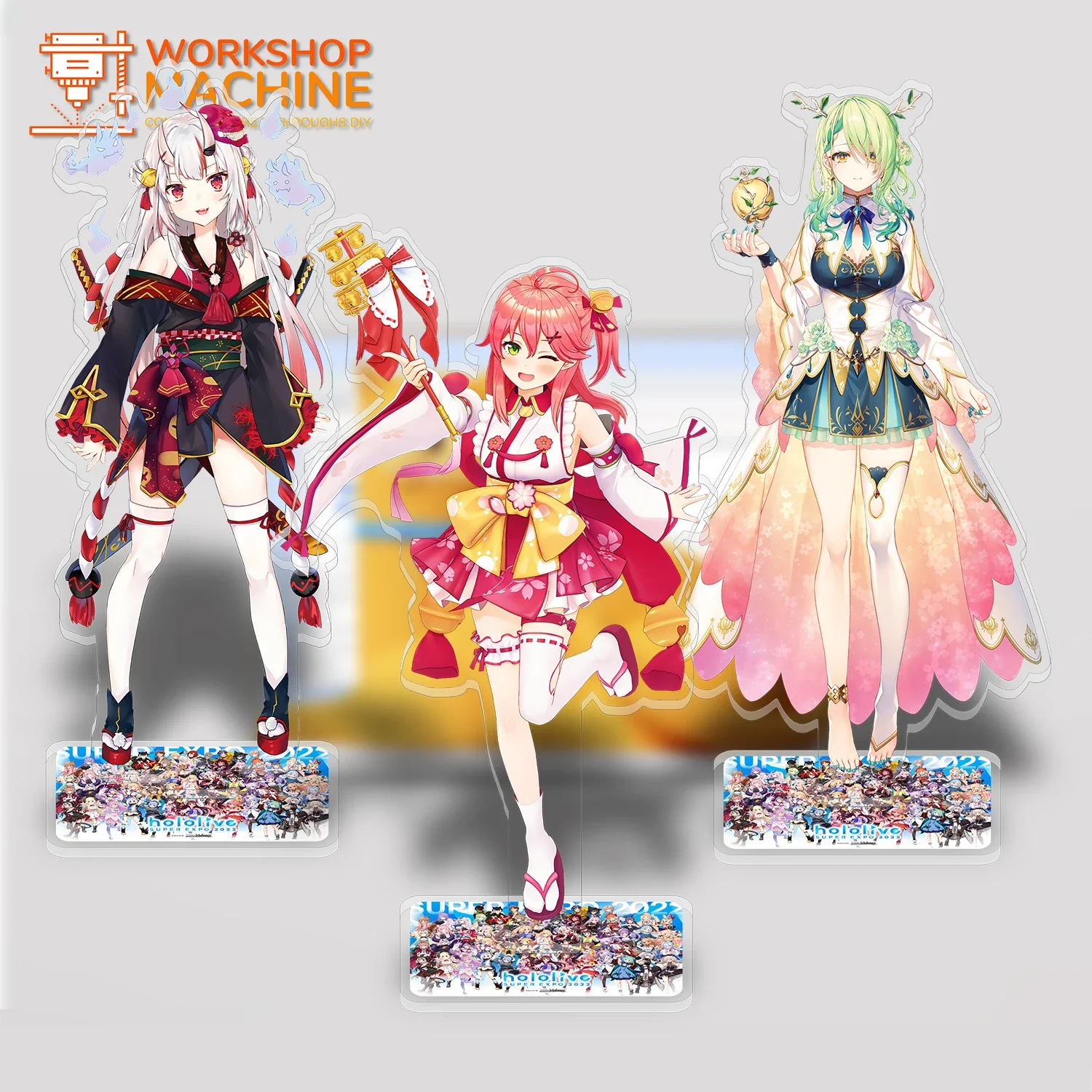 Hololive P1 Anime Characters Acrylic Display Stand Model Office Desktop Decoration Ornaments Gift Couple Props Chassis Ornaments