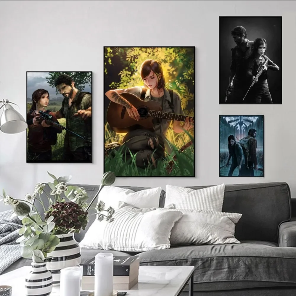 

LAST OF US Poster Classic Anime Poster Fancy Wall Sticker for Living Room Bar Decoration Decor Art Wall Stickers