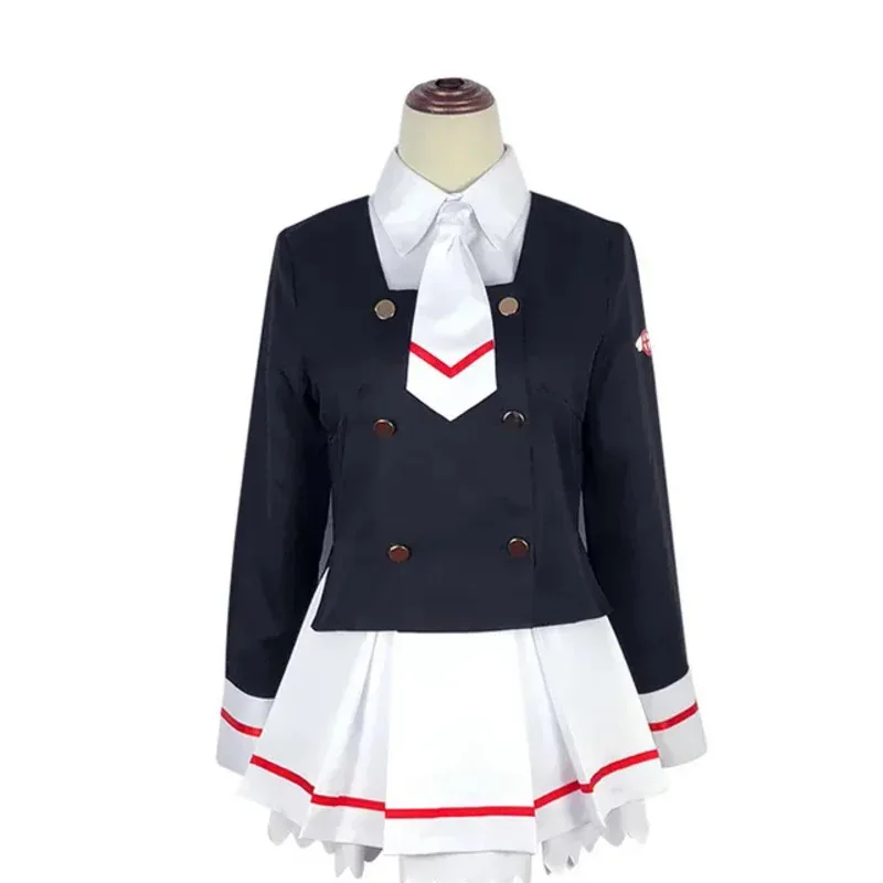 A Bear House Costume Anime Cosplay Card Captor Sakura Cos Top gonna cravatta calzini Parrucche personale Donne adulte Hallowp1p2t 2025 Nuovo
