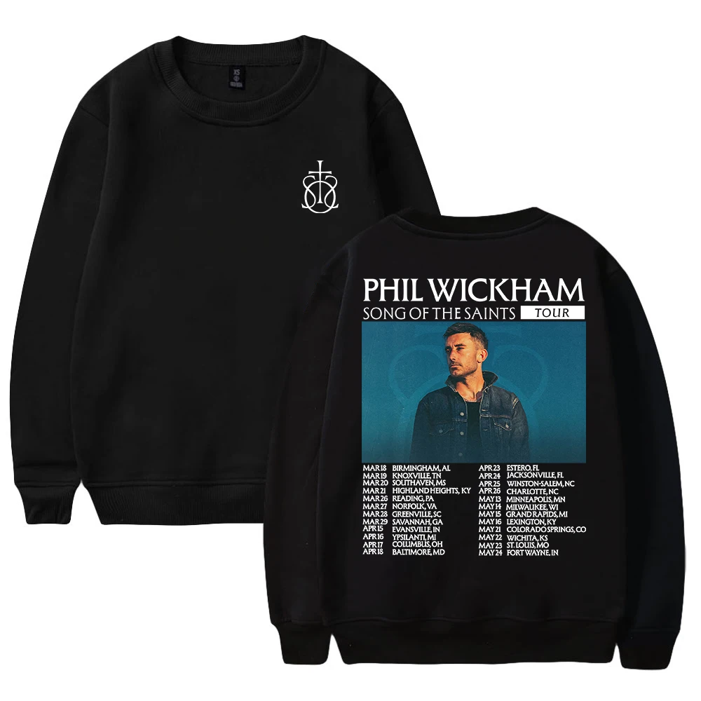 

Phil Wickham Song Of The Saints Tour 2026, уличная одежда с круглым вырезом и длинными рукавами, женские и мужские пуловеры, кофты