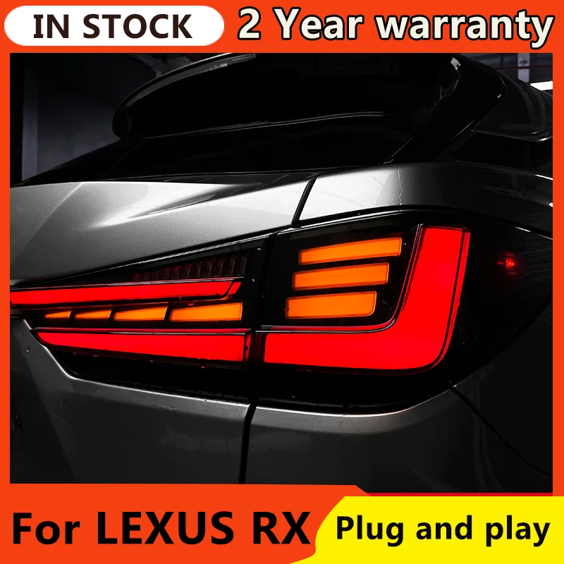 For Lexus RX300 RX270 RX350 RX450h LED Taillights 2016-2022 LED Through tail lights Dynamic turn signal LED Rear Trunk Lights