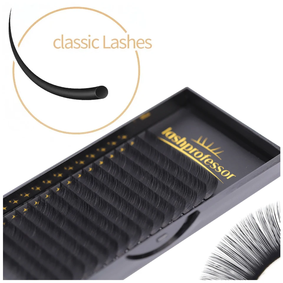 

Lashprofessor 16Rows Faux Cils Lashes Individual Eyelash Extension Matte Black Professional Soft and Natural Makeup Premium Lash