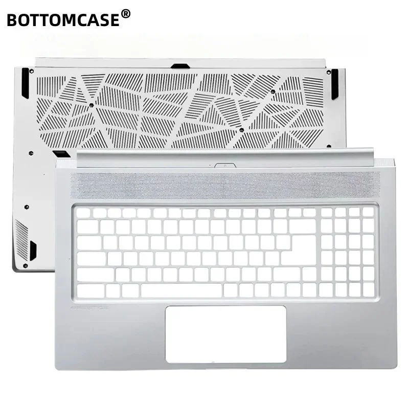 

BOTTOMCASE® GS75 P75 Stealth 17.3" MS-17G1 Upper Case Palmrest Cover / Bottom Case Cover Base Silver