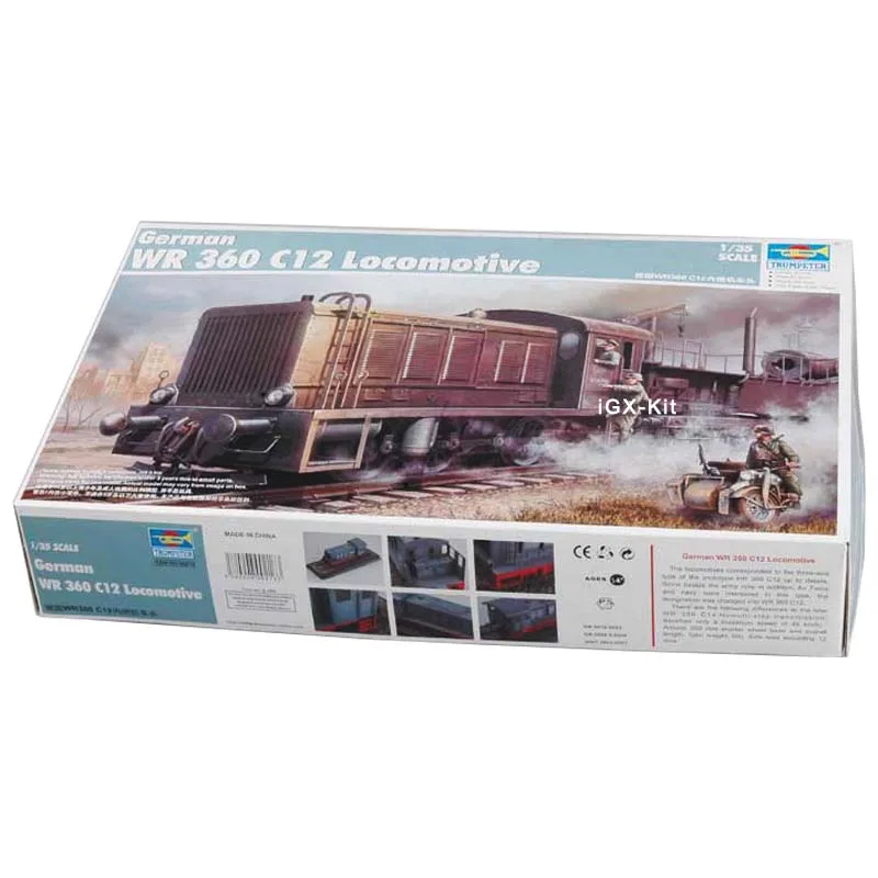 

Trumpeter 00216 1/35 German WR 360 C12 Locomotive Train Collectible Child Toy Craft Plastic Assembly Building Model Kit