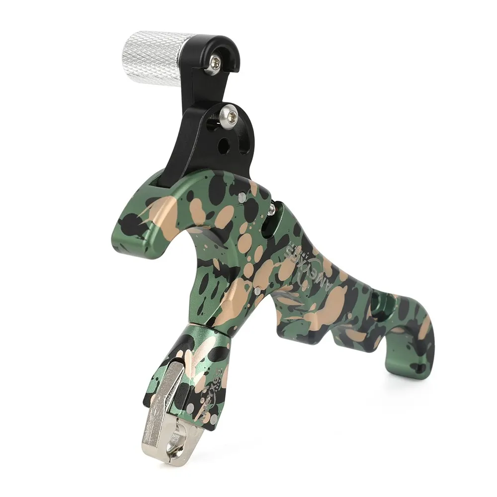 Liberador del arco compuesto 4 dedos 360° ajuste pulgar aluminio - imagen 3