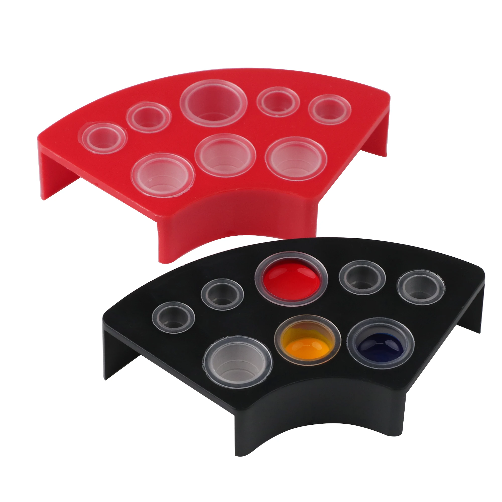 Tattoo Ink Cup Holder Stand Makeup Accessories Random Color Trailer Supplies Tattoo Tool Pigment Black Container