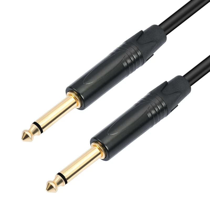 

6.35Mm 1/4 Guitar Cable Male To Male TS/TRS Balanced Stereo Audio Cable For Electric Guitar Bass Amp Mixer Speaker