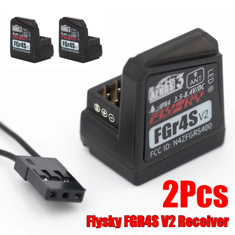 Flysky FGR4S V2 Receiver AFHDS Single-Antenna Bidirectional PWM/PPM/IBUS Output Receiver for Flysky NB4 PL18 RC Transmitter