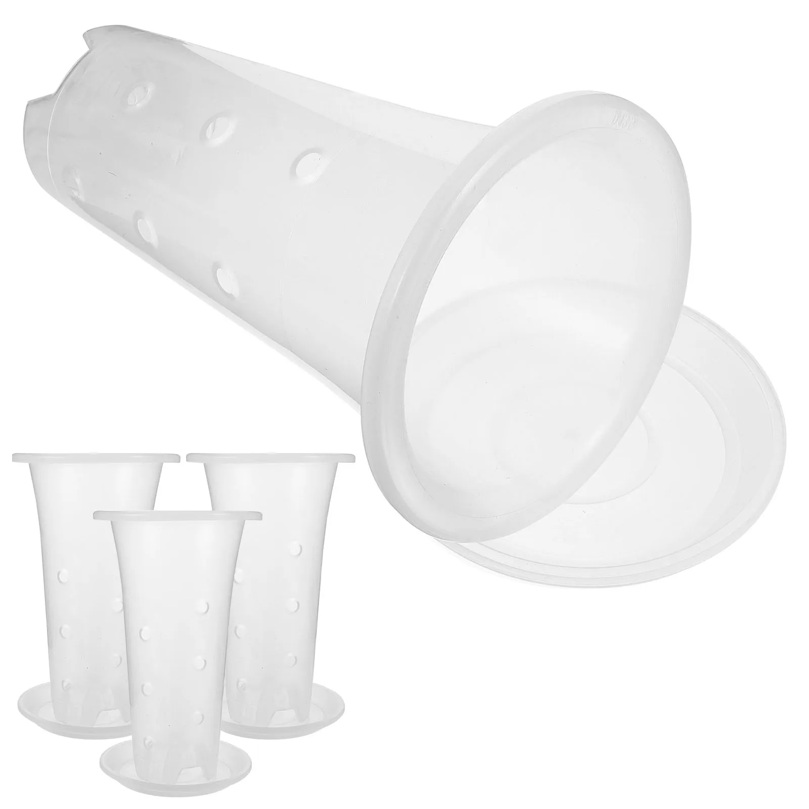 

1 set Clear chid Pots 135mm Plastic Plant Nursery Pots Transparent Flower Pot for Indoor Balcony Decor Breathing Holes